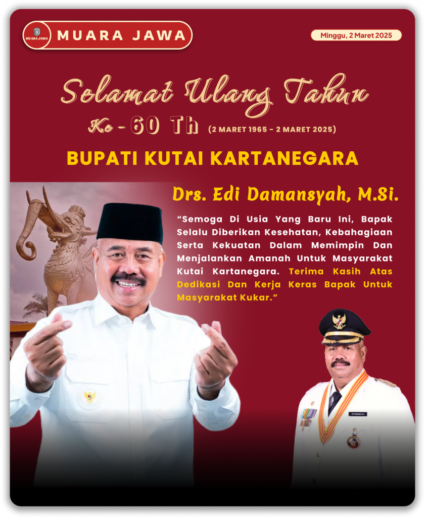 SELAMAT ULANG TAHUN KE-60 BUPATI KUTAI KARTANEGARA, BAPAK DRS. EDI DAMANSYAH, M.Si. 1 Ultah Pak Edy 1