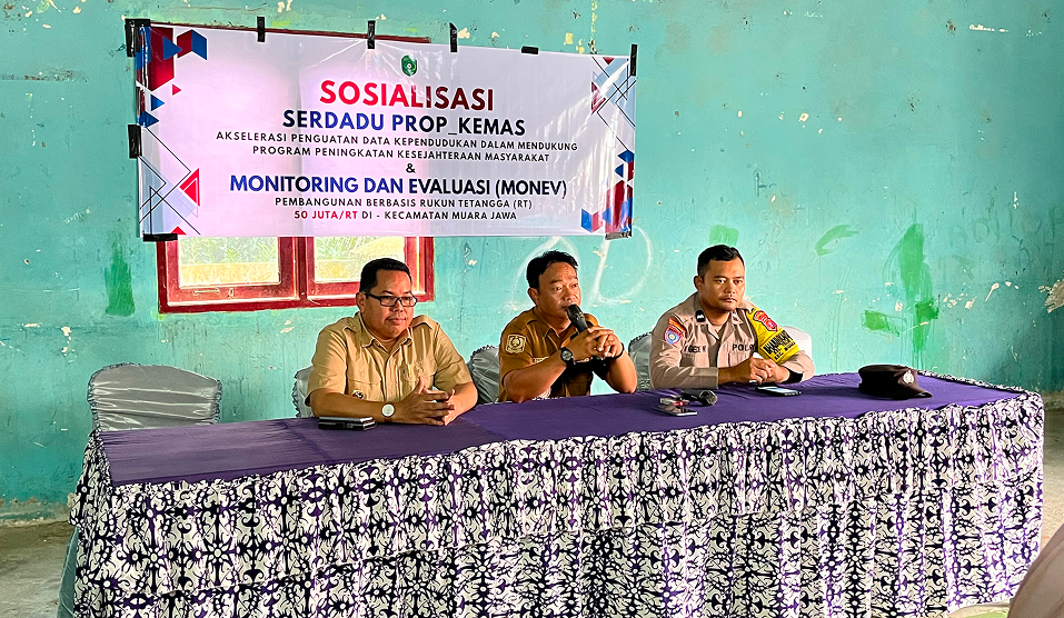 📍CAMAT MUARA JAWA LAKSANAKAN MONEV DAN SOSIALISASI PROGRAM SERDADU PROP_KEMAS DI KELURAHAN TELUK DALAM📍 2 IMG 4533
