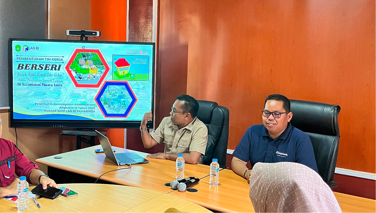 SEKRETARIS CAMAT MUARA JAWA BENTUK TIM KERJA “BERSERI”: LANGKAH NYATA MENUJU PENGELOLAAN SAMPAH TERPADU YANG BERSIH, RAPI, SEHAT, DAN INDAH 1 SEKRETARIS CAMAT MUARA JAWA BENTUK TIM KERJA “BERSERI”: LANGKAH NYATA MENUJU PENGELOLAAN SAMPAH TERPADU YANG BERSIH, RAPI, SEHAT, DAN INDAH
