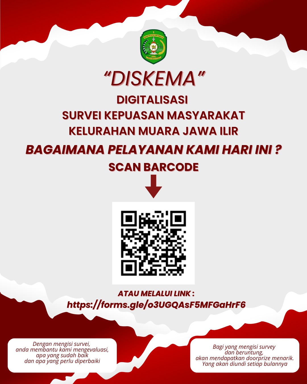 KELURAHAN MUARA JAWA ILIR LUNCURKAN PROGRAM “DISKEMA”: DIGITALISASI SURVEI KEPUASAN MASYARAKAT