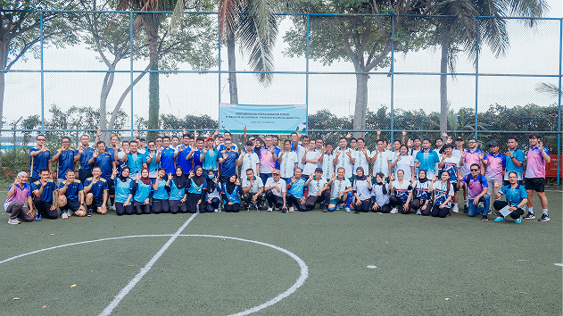 OLAHRAGA PERSAHABATAN PERERAT SINERGI PERTAMINA HULU MAHAKAM DAN PEMERINTAH KECAMATAN MUARA JAWA