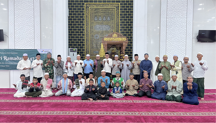SAFARI RAMADHAN KECAMATAN MUARA JAWA DIGELAR DI MASJID JAMI DARUSSALAM KELURAHAN MUARA JAWA ULU