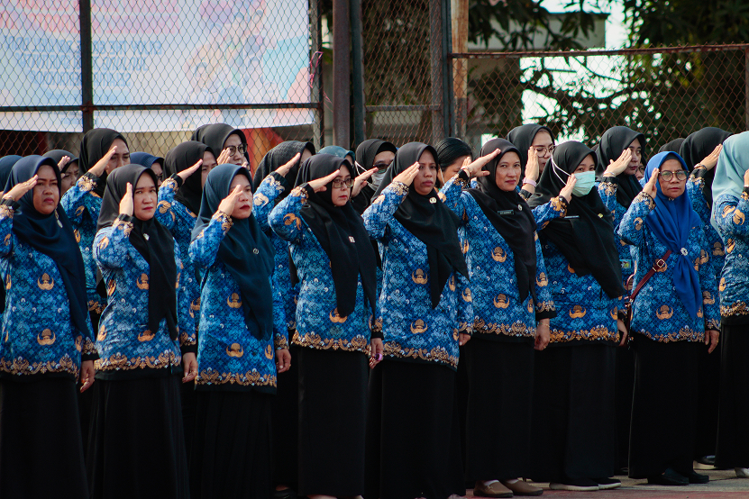 APEL KORPRI KECAMATAN MUARA JAWA JADI MOMENTUM PENGUATAN DISIPLIN DAN SINERGI ASN 7 MG 1145 1